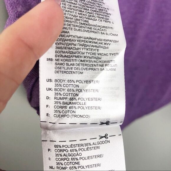 ADIDAS | Climalite Hooded Long Sleeve Top Purple S - Picture 6 of 6